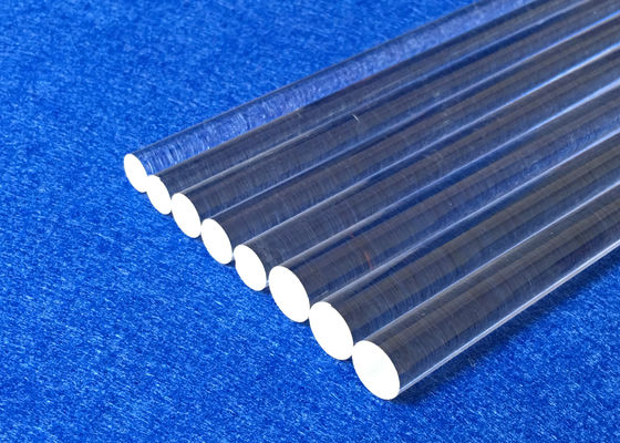 Clear Fused Quartz Glass Rod, Custom Made High Purity Silica Rod dostawca